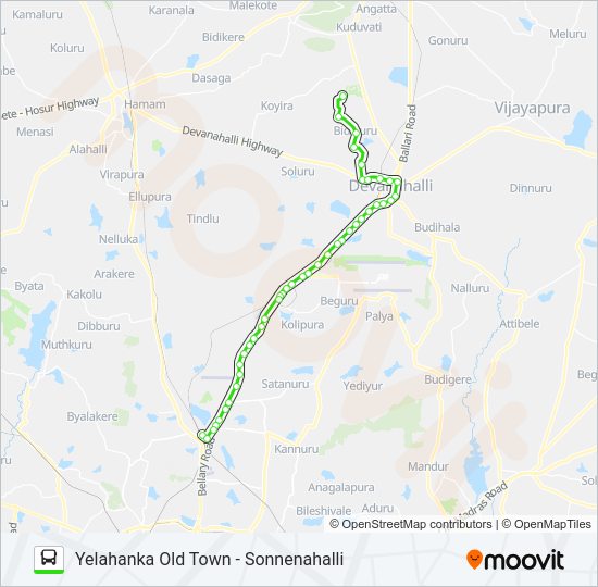 298-MG YHKOT-SNH Bus Line Map