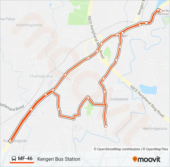 MF-46 Bus Line Map