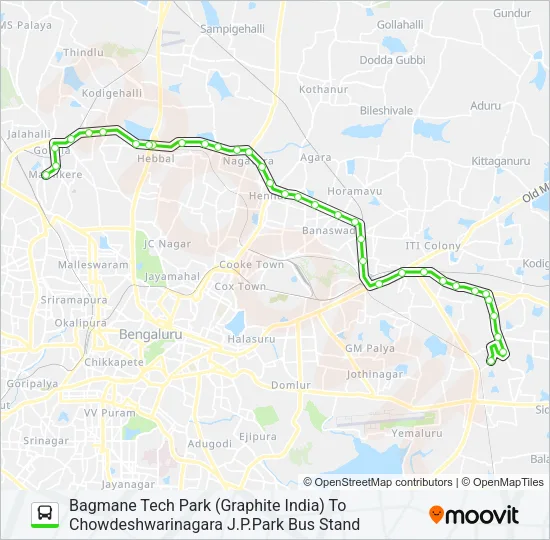 500-Q BTPG-CJP Bus Line Map