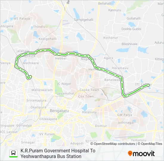 500-QA YTTMC-GGP-KRPGH Bus Line Map