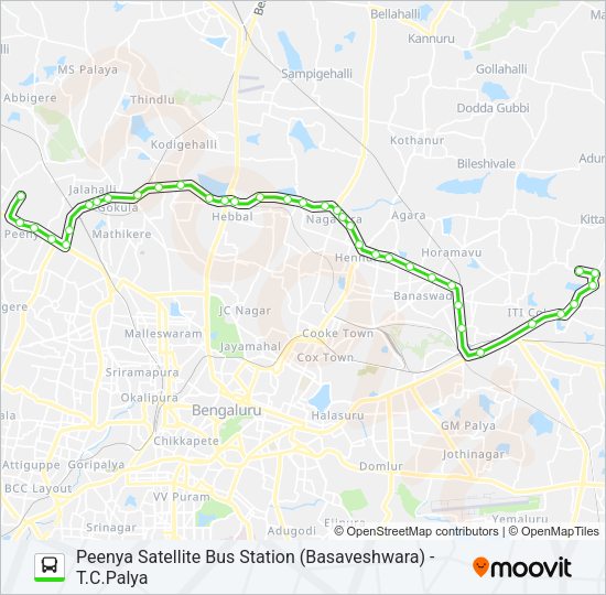 500-QG PSB-TCP Bus Line Map