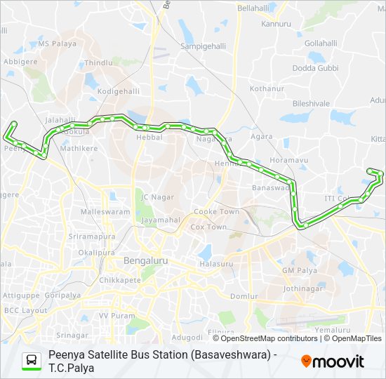 500-QG PSB-TCP Bus Line Map
