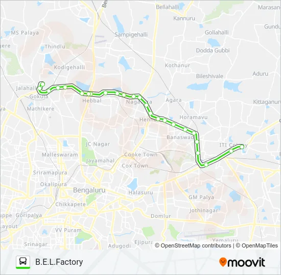 500-QG KRPGH-BELF Bus Line Map