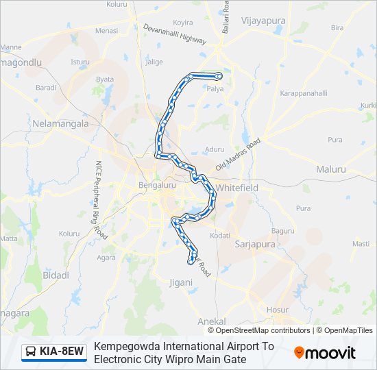 KIA-8EW bus Line Map