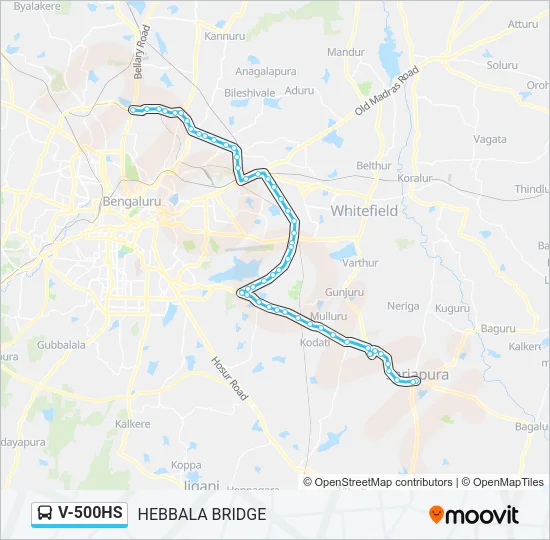 V-500HS Bus Line Map