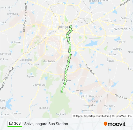 368 Bus Line Map
