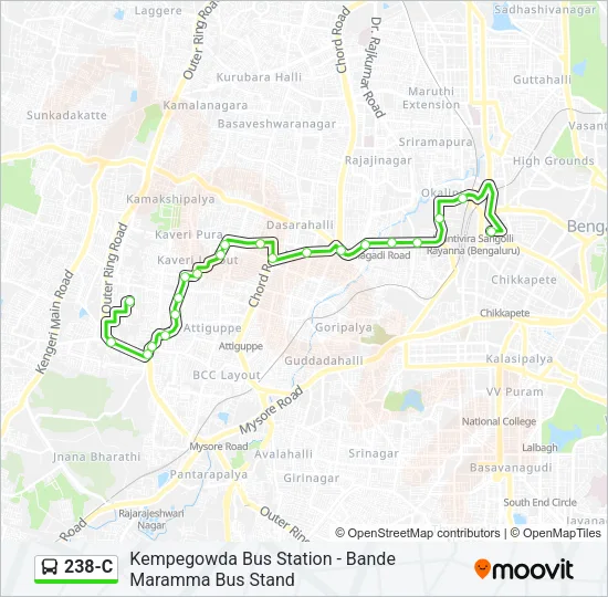 238-C Bus Line Map
