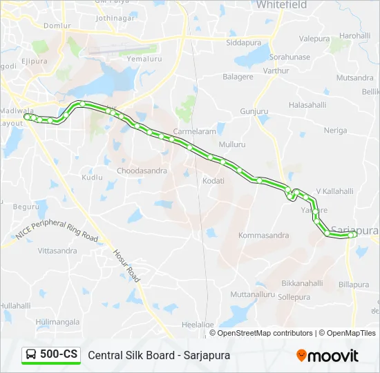 500-CS Bus Line Map