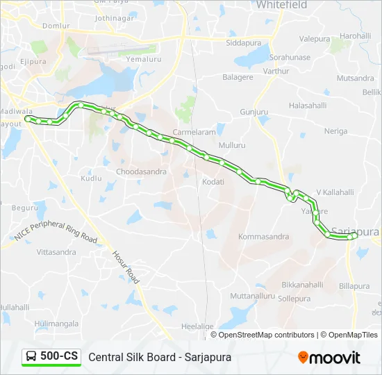 500-CS Bus Line Map