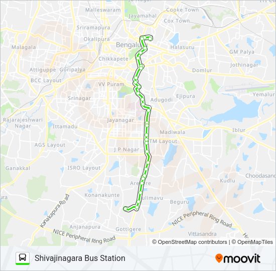 368 SBS-D34G Bus Line Map