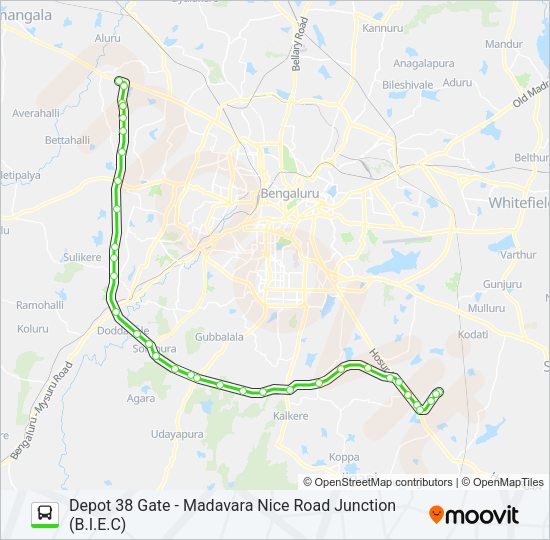 NICE-8C D38G-MDV Bus Line Map
