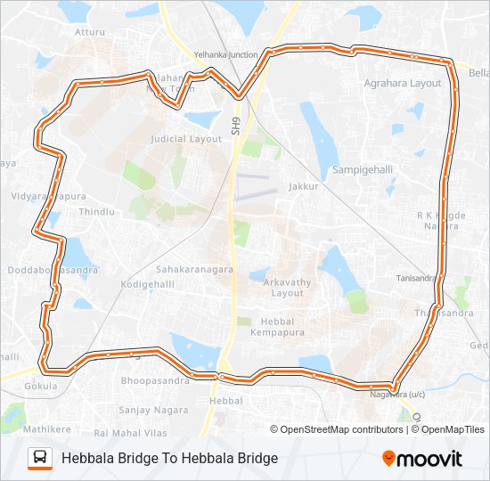 CHAKRA-15 Bus Line Map