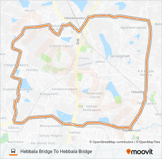 CHAKRA-15 Bus Line Map