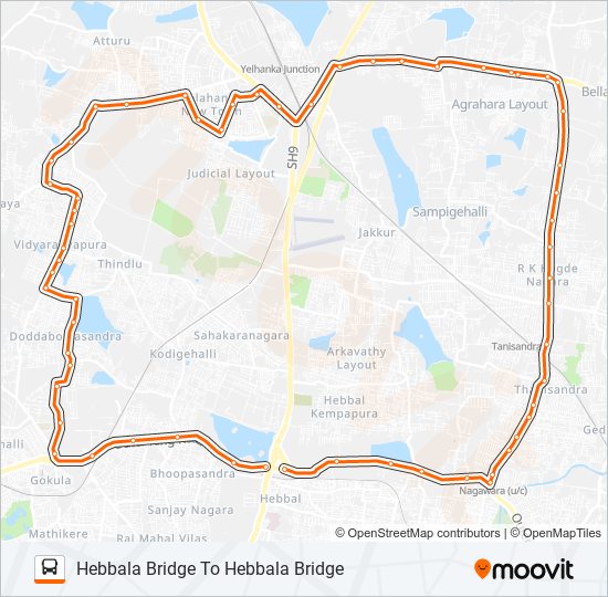 CHAKRA-15A bus Line Map