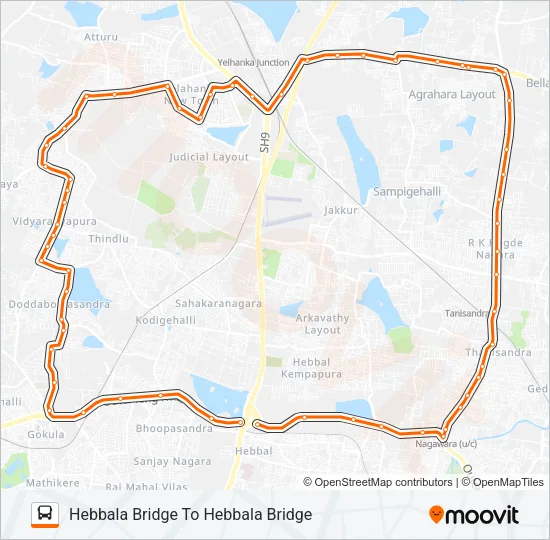 CHAKRA-15A Bus Line Map