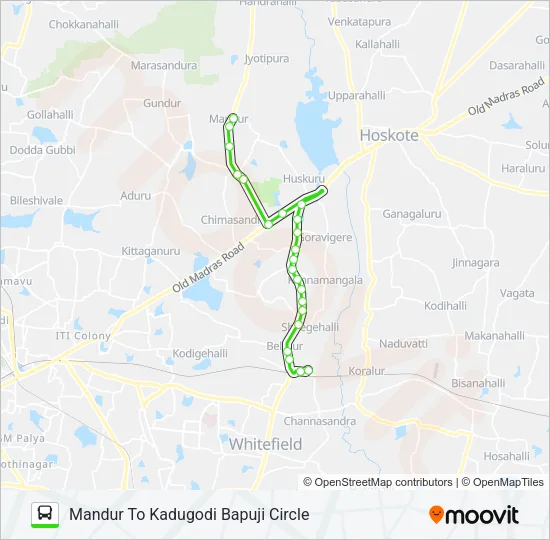 326-C MDR-KDGB Bus Line Map
