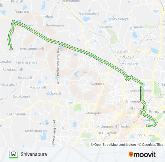 256 KMT-SVP Bus Line Map