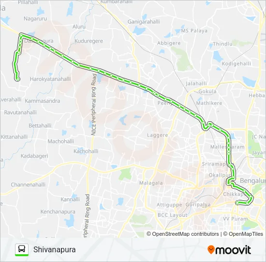 256 KMT-SVP Bus Line Map