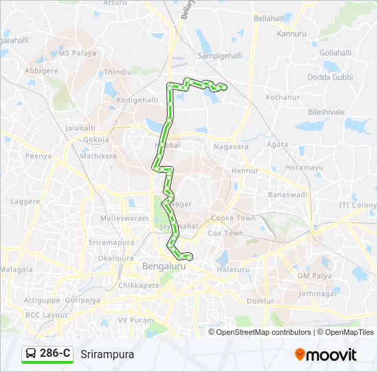 286-C bus Line Map