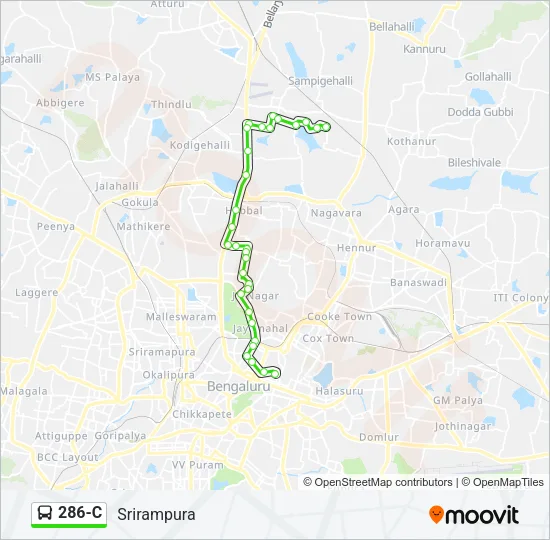 286-C Bus Line Map