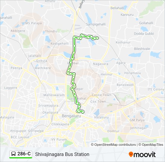 286-C bus Line Map