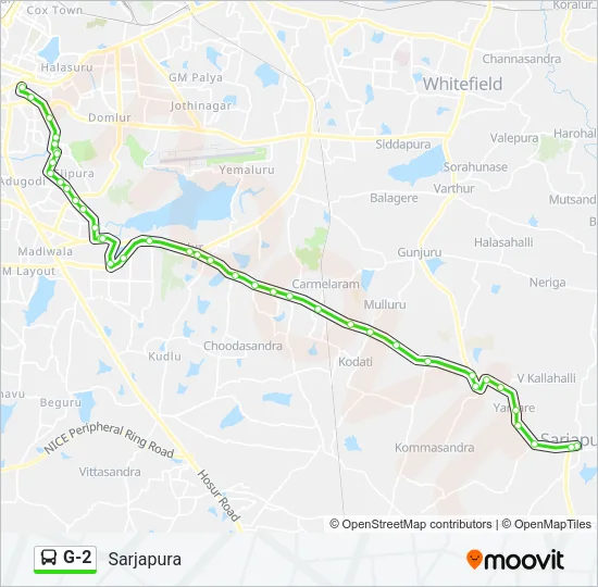 G-2 Bus Line Map