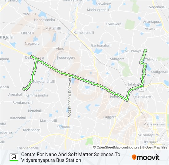 256 CNS SVN-VRP Bus Line Map
