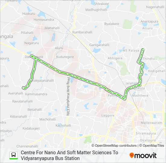 256 CNS SVN-VRP Bus Line Map