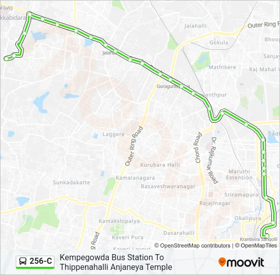256-C Bus Line Map