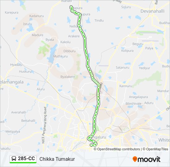 285-CC Bus Line Map