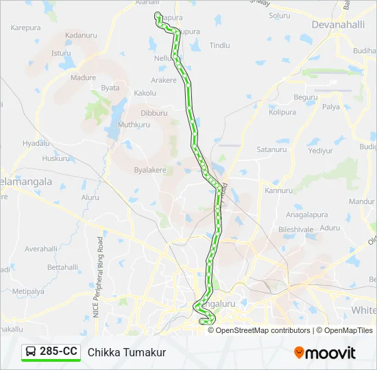 285-CC Bus Line Map