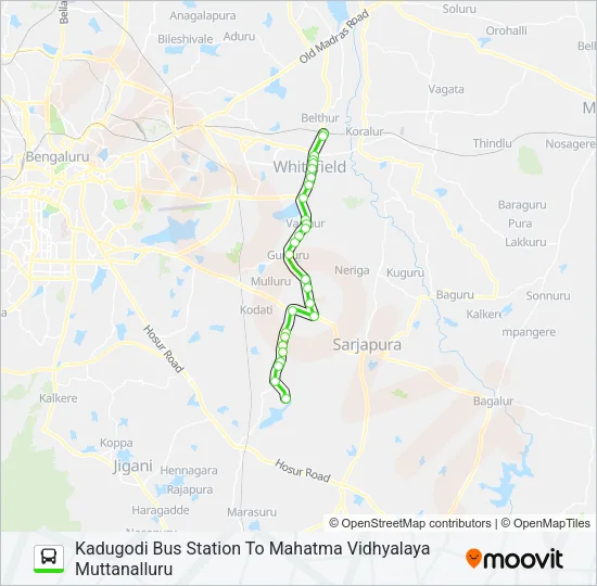 399 KDG-MVM Bus Line Map