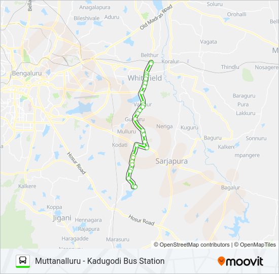 399 MVSM-KDG Bus Line Map