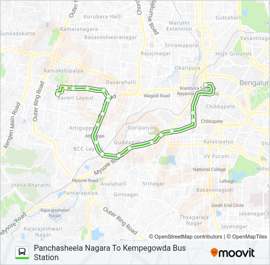 237-J PSN-KBS Bus Line Map