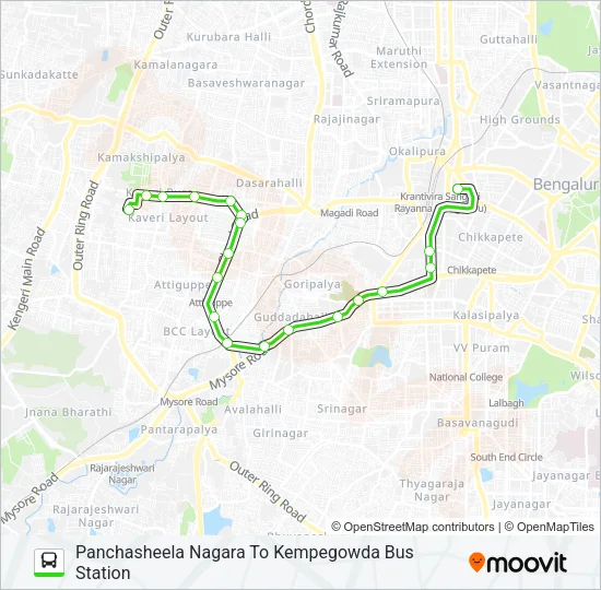 237-J PSN-KBS Bus Line Map