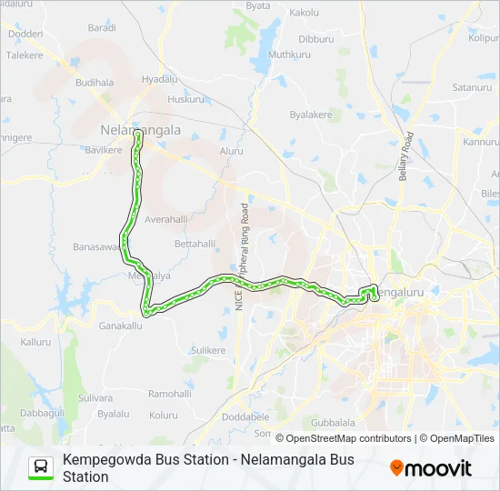 242-B KBS-TVK-NML Bus Line Map