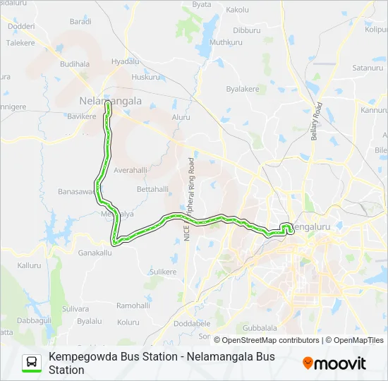 242-B KBS-TVK-NML Bus Line Map