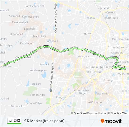 242 Bus Line Map