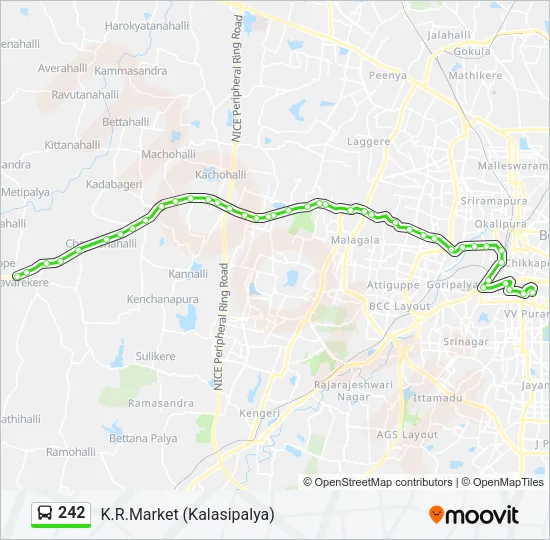 242 Bus Line Map