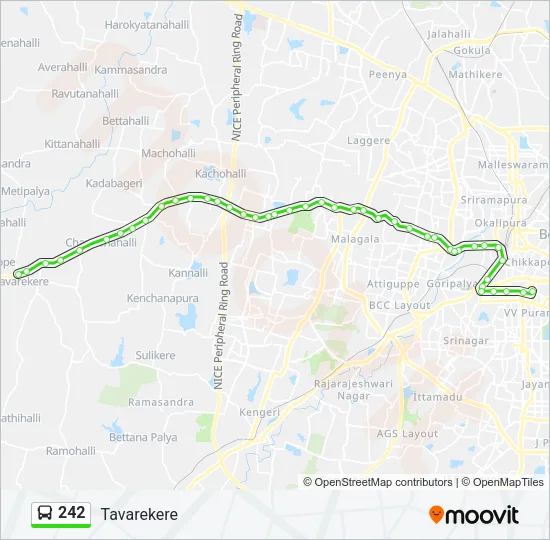 242 Bus Line Map