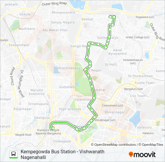 415-B KBS-VSD-VNH Bus Line Map