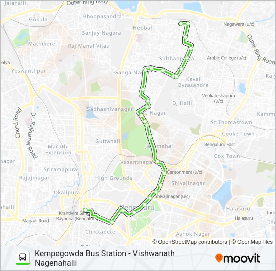 415-B KBS-VSD-VNH Bus Line Map