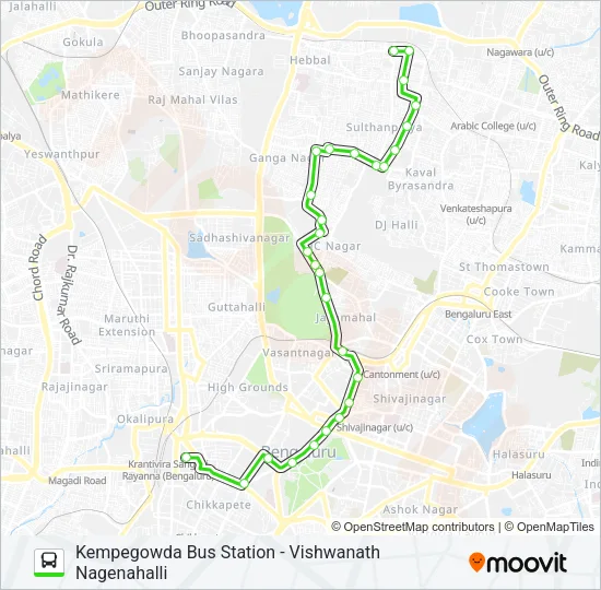 415-B KBS-VSD-VNH Bus Line Map
