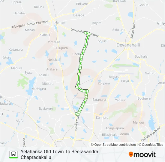 YHK-EHSR-BRS Bus Line Map