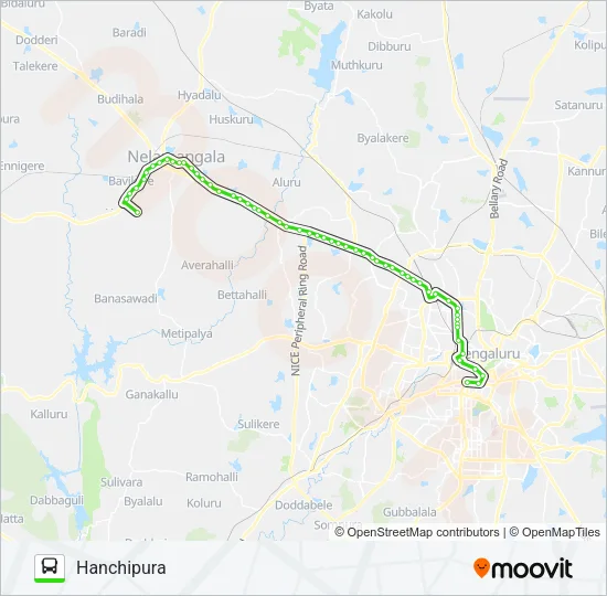 258-YA KMT-HCP Bus Line Map