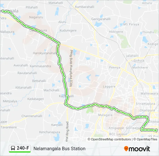 240-F Bus Line Map