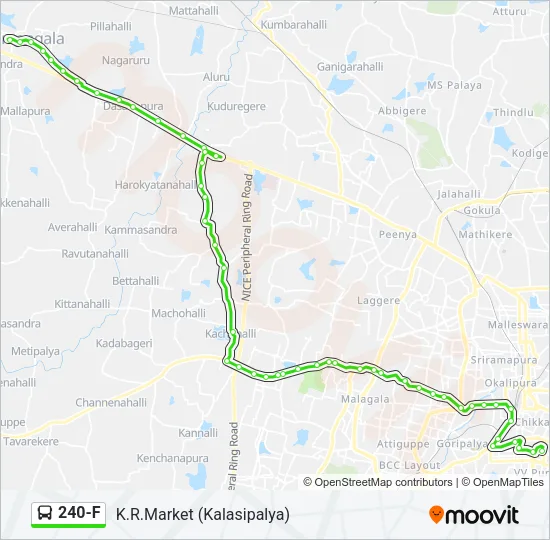 240-F Bus Line Map