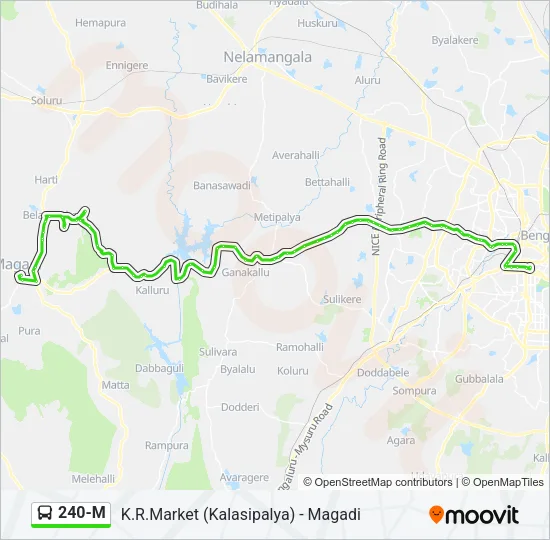 240-M Bus Line Map