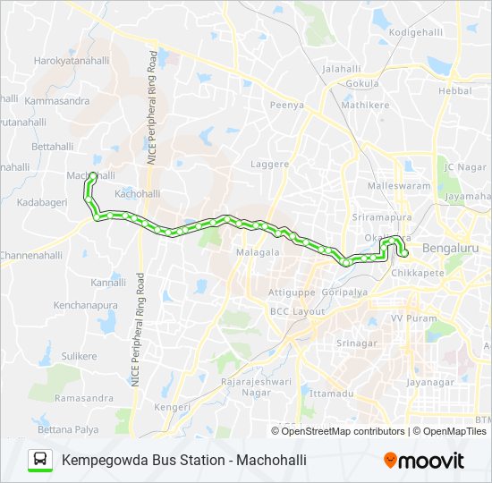 240 KBS-MCH bus Line Map