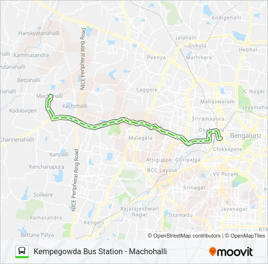 240 KBS-MCH Bus Line Map